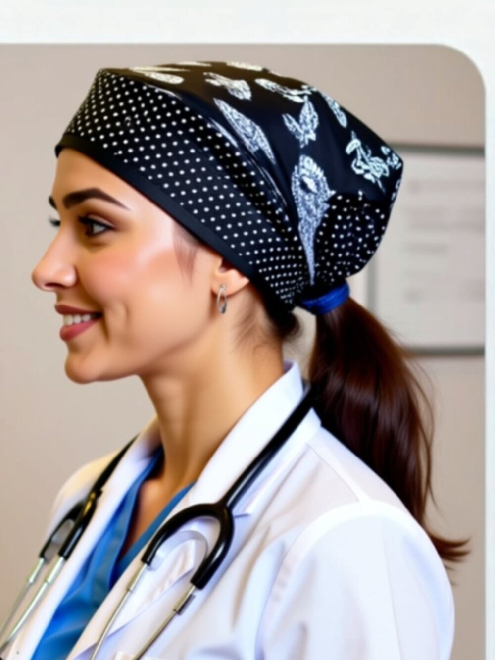 Unisex Style Surgical/Scrub/Dental Cap O/S (SS08) - Picture 3 of 7